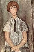 Amedeo Modigliani Madchen mit Bluse oil painting on canvas